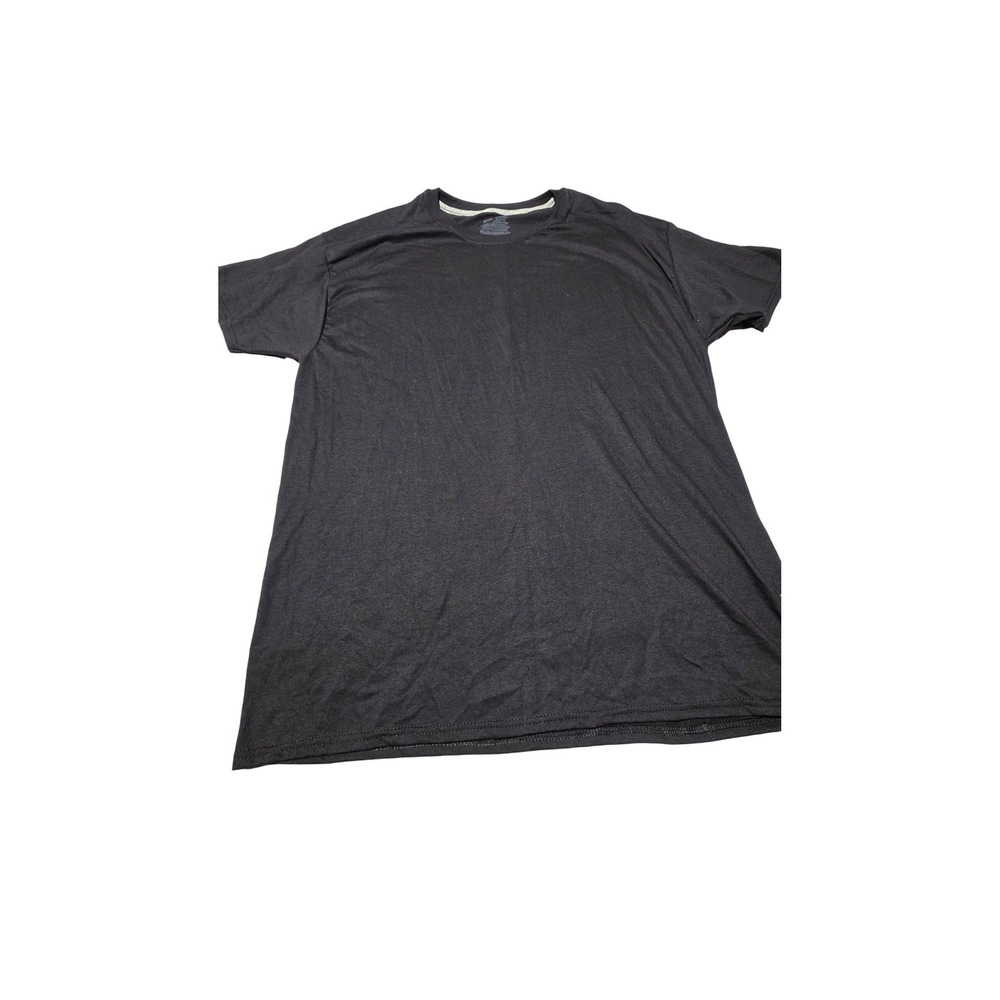 Hanes Mens T-Shirt XL Charcoal Heather Short Sleeve Crewneck Cotton Blend